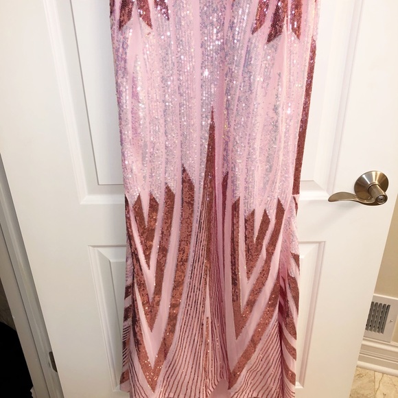 NWT Pink Sequin Dress - Picture 3 of 5